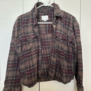 American eagle plaid top
